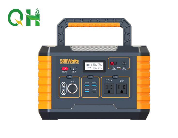 Portable Battery Pack 500W 519Wh Pure Sine Wave AC Output for Outdoor Camping and Emergency Power