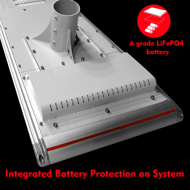 Solar Street Light 180W 28800Lm PIR Motion Sensor Auto-Cleaning Outdoor Lighting for Roadway LEADRAY
