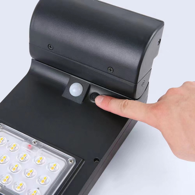 Solar LED Wall Lamp 5W PIR Motion Sensor IP65 Waterproof Outdoor Garden Pathway Security Lighting