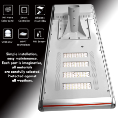 LED Solar Street Light 150W 180W Solar Panel LiFePO4 Battery Outdoor Lighting
