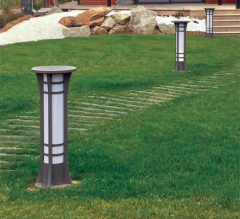 Solar Bollard Light 4W Monocrystalline Panel IP65 Outdoor Commercial Grade LED Lighting for Pathway Garden LEADRAY