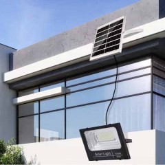 IP65 LED Solar Light 200W Waterproof Aluminum Floodlight for Garden Pool Garage Wall Lighting