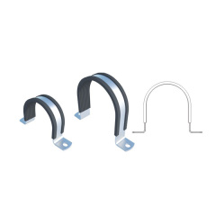 Ω Pipe-Rings 273mm OD M12 Bolt Fixing for Pipeline Support Brackets in Solar and Energy Storage Systems