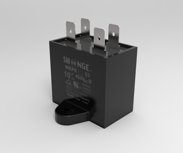 MKPS Safety Film Explosion Proof Capacitors Dry Construction Flame-Retardant No Oil Leakage for AC Motors and Lighting Shengecap