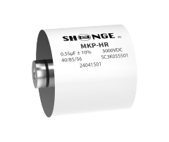 MKP-HR-Round Axial M6/8 Terminal High Frequency Resonant Capacitor Small ESL Low ESR High dv/dt for Power Electronics Induction Heating Shenge