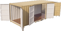 Special Access Dry Cargo Container Side-Opening Design for Oversized Cargo Transport Customizable Dimensions and Interior