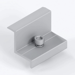Photovoltain Bracket System for Color Steel Tile Rooftop Mounting with End Clamp and T-Bolt Fixings