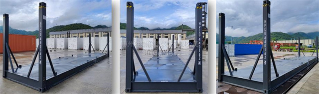 Fixed Post Flatracks Heavy-Duty Steel Frame for Battery Energy Storage Systems HSC