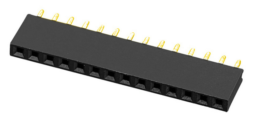 PH2.0mm H=6.35mm Female Header Y-type Single Row Straight Type Board to Board Connector 2A Current Rating, Brass Contact, -40°C to +105°C for Battery Management Systems in Energy Storage Applications