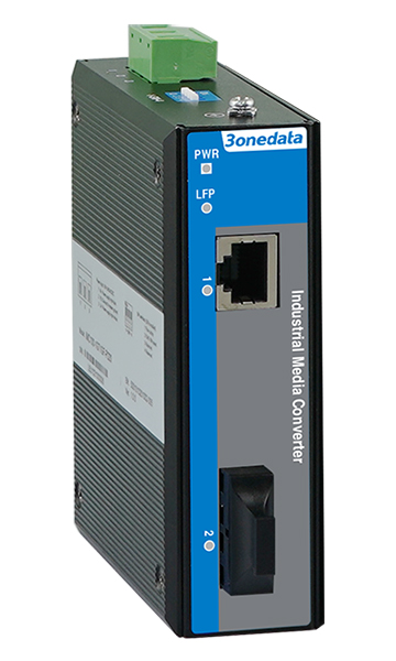 IMC100 Series Industrial Gigabit Media Converter with 100M/Gigabit Fiber & Copper Ports, Wide Temperature -40~75℃ for Renewable Energy & Smart Grid Applications