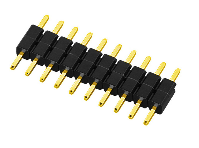 PH2.54mm Pin Header Connector Single Row Dual Body Straight Type Board to Board Connector for Battery Management Systems and Energy Storage Applications