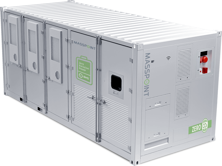 Microgrid BESS (PV + DG/Grid + BESS Microgrid Solution) LFP Battery, Forced Air-Cooling, 2991*2438*2591mm Multi-Source Hybrid Off-Grid System for Mining, Island, Farm Applications