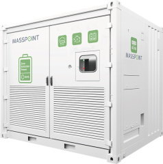 Masspoint Battery Energy Storage System (BESS) LiFePO4 215kWh/430kWh Forced Air-Cooling for Construction Industrial Off-Grid Sites