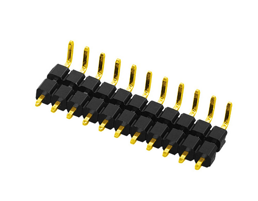 PH2.54mm Pin Header Single Row Dual Body Right Angle 3.0A 1000V AC/DC Board to Board Connector for Battery and Energy Storage Systems