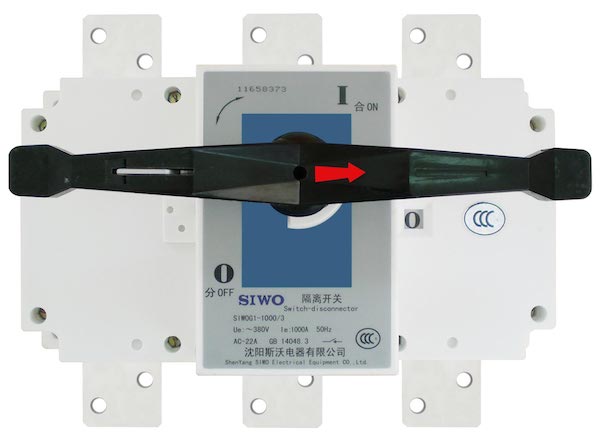 SIWOG1 (GL) Series Isolation Switch 380V/690V 50Hz Up to 4000A for Energy Storage and Power Distribution Systems