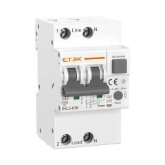 EKL5-63B Type B Residual Current Operated Circuit Breaker 63A 30-300mA for EV Charging and Solar PV Systems ETEK