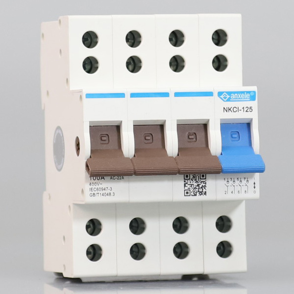 NKCI-125 125A 1P+N Isolator Switch IP20 Protection Terminal Power Supply & Meter Isolation