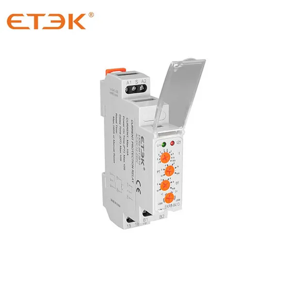 EKR8-8 Monitoring Relay for Single-Phase Current Protection with Over/Under Current Detection for Energy Storage and Battery Systems