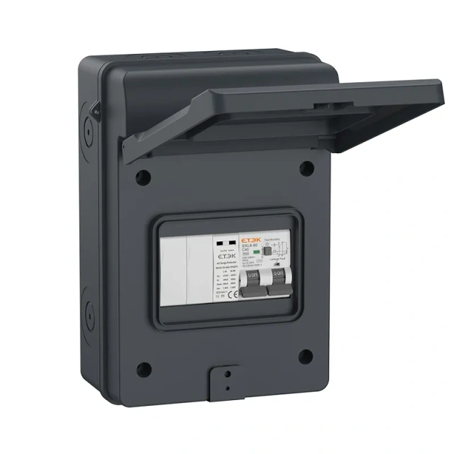 5 Ways IP65 Rated Metal EV Distribution Board Waterproof Dustproof Outdoor Indoor EV Charging Station Protection ETEK