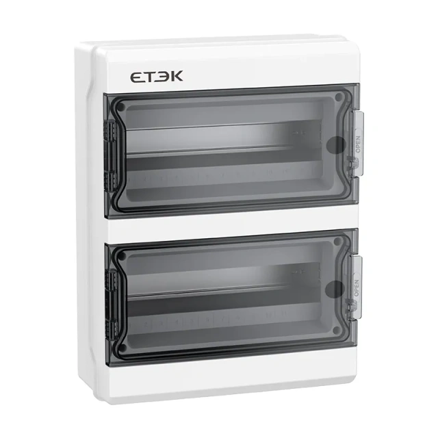 EKDB10 IP65 Waterproof Distribution Box Polycarbonate Flame-Retardant for Solar PV and EV Charging