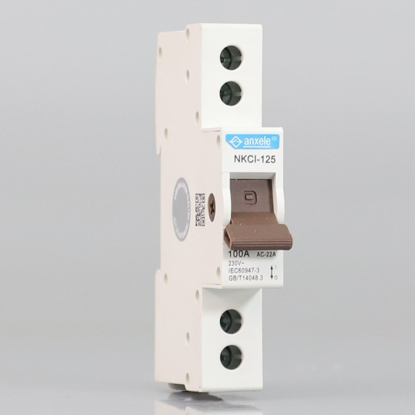 NKCI-125 125A 1P+N Isolator Switch IP20 Protection Terminal Power Supply & Meter Isolation