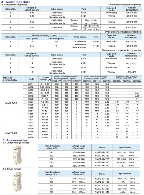 NPM2-ME32 Motor Protection Circuit Breaker 0.1A-32A Overload Short Circuit Protection for 3-Phase Motors Anxele