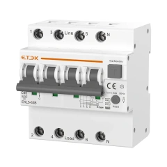 EKL5-63B Type B Residual Current Operated Circuit Breaker 63A 30-300mA for EV Charging and Solar PV Systems ETEK