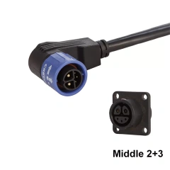 Screw Lock Quick IP68 Rate 2 3 Pin Waterproof Connector 20A Current -40°C~105°C IP67 Mated for E-Motorcycle & EV Charging Systems CRETOP