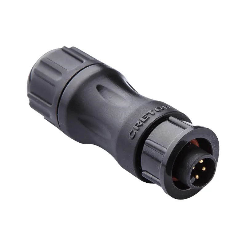 Outdoor LED Lighting Lock Bayonet Type Connector IP67 Waterproof 20AWG Mini 4Pin for Outdoor Lighting Systems CRETOP