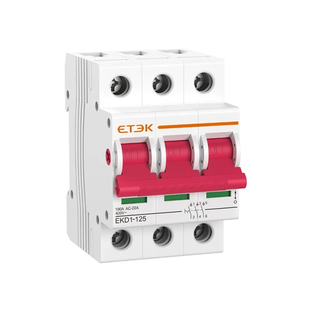 EKD1-125 Isolator Switch 125A 1P-4P 240/415V Power Distribution & Solar Energy Systems ETEK