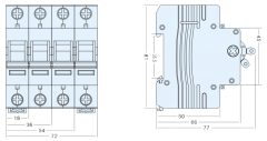 NKI1-125 2P Isolation Switch 240/415V 32-100A 50/60Hz for Solar Energy Storage Systems Anxele