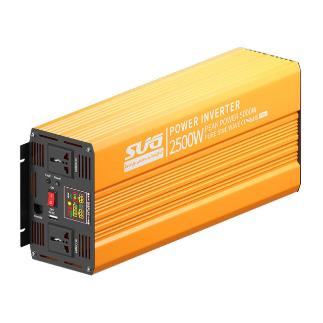SGPE-2500W Series Pure Sine Wave Inverter 2500W Peak 5000W, 12/24/48VDC Input for RV Solar Off-Grid Systems SUGPOW