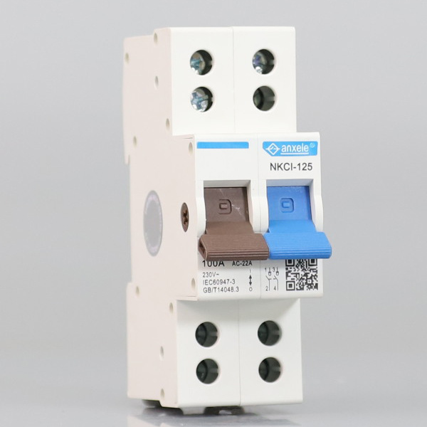 NKCI-125 125A 1P+N Isolator Switch IP20 Protection Terminal Power Supply & Meter Isolation