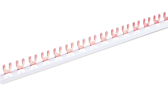 NBR-302 40A/63A/80A Fork Type Busbar High Conductivity Copper for MCB/RCD Connection in Solar Energy Systems