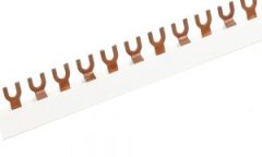 NBR-302 40A/63A/80A Fork Type Busbar High Conductivity Copper for MCB/RCD Connection in Solar Energy Systems