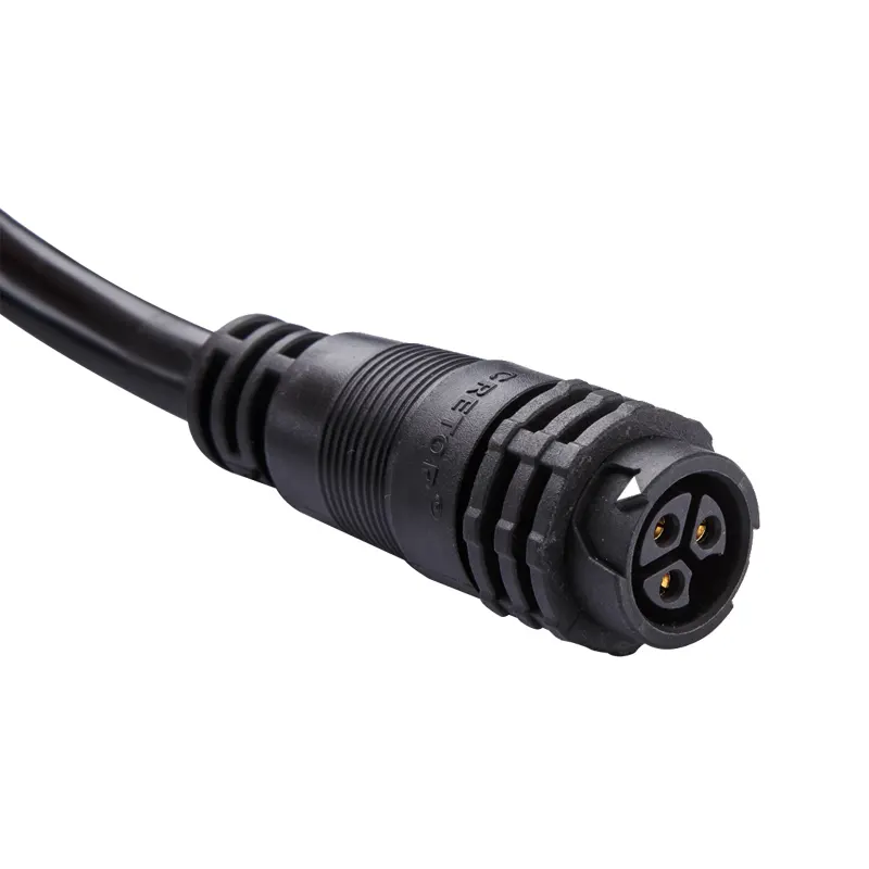 3Pin LED Lighting Waterproof Connector IP67/IP68 14AWG for Outdoor Stage Lighting CRETOP