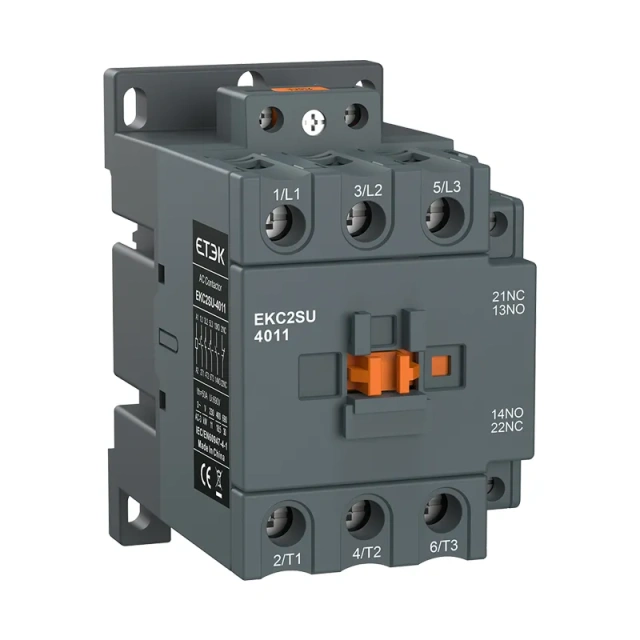 Built-in Surge Suppressors Contactor 3P 9-95A with 1NO+1NC Auxiliary Contact for 3-Phase Motor Control in Energy Storage Systems ETEK