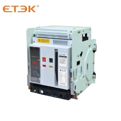 Intelligent Universal Air Circuit Breaker ACB 2000/3200/6300A 3P/4P Fixed/Drawout Type for Energy Storage and Power Distribution ETEK