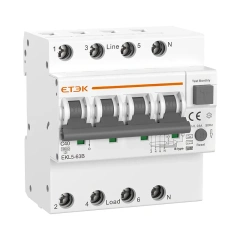 EKL5-63B Type B Residual Current Operated Circuit Breaker 63A 30-300mA for EV Charging and Solar PV Systems ETEK