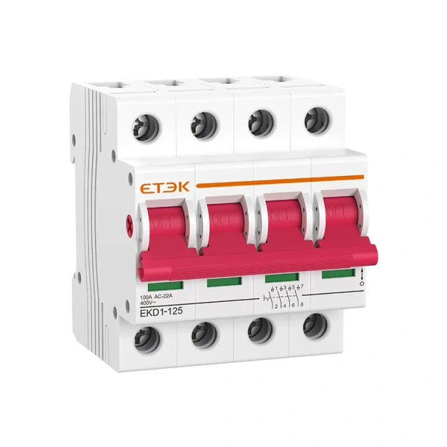 EKD1-125 Isolator Switch 125A 1P-4P 240/415V Power Distribution & Solar Energy Systems ETEK