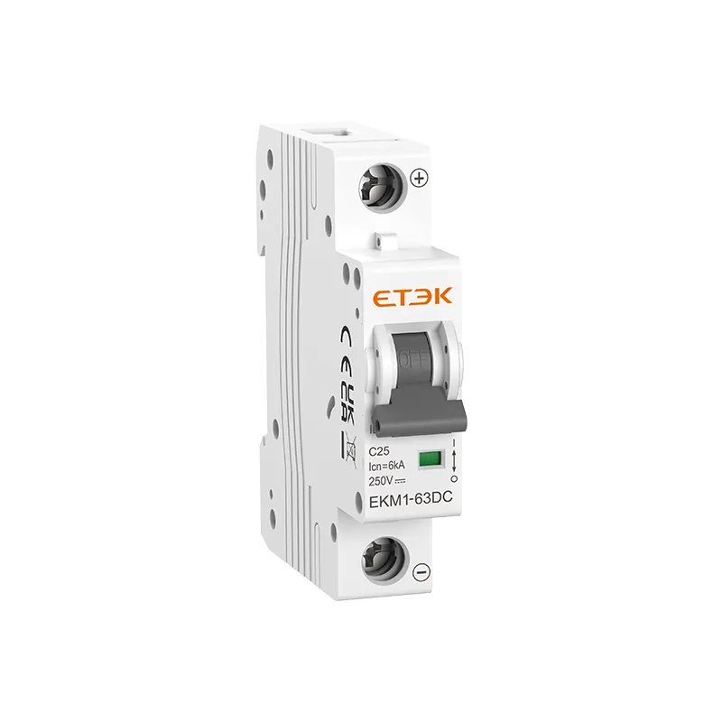 EKM1-63DC DC MCB 6kA Breaking Capacity 1000VDC for Photovoltaic and Solar PV Systems