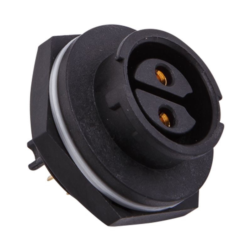 2Pin Black Waterproof IP68 LED Connector 14AWG Cable Gland for Outdoor Lighting Solar Systems CRETOP