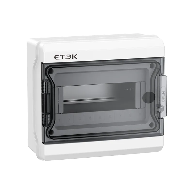 EKDB10 IP65 Waterproof Distribution Box Polycarbonate Flame-Retardant for Solar PV and EV Charging