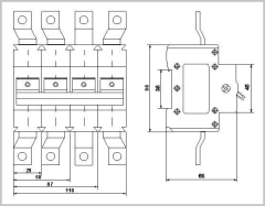 NKI1-250 3P Isolating Switch 250A 415VAC High Short-Circuit Capacity for Solar PV and Energy Storage Systems Anxele