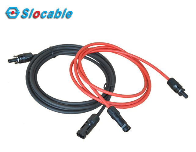 PV Cable Assemblies L Type Extension Solar Cable with MC4 Connector 2.5mm-10mm UV Resistant for Solar Panel to Inverter Connection