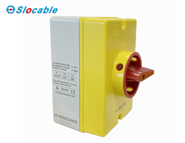 AC Isolator Switch IP66 Rated 1500V for Solar PV Systems Slocable
