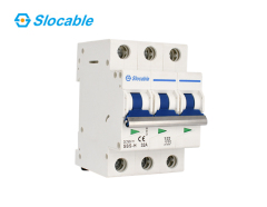 DC Circuit Breaker 3 Pole 750V 63A Thermal Magnetic Trip Solar PV and Energy Storage Systems Slocable