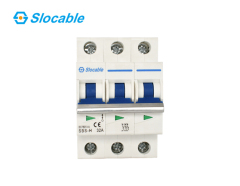 DC Circuit Breaker 3 Pole 750V 63A Thermal Magnetic Trip Solar PV and Energy Storage Systems Slocable
