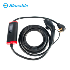 Slocable Multifunction 7KW 32A Portable EV Charger IP65 Rated Current 16A~40A for Home and Public Charging