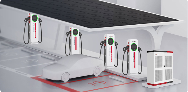 Split DC Charger 180-800kW Liquid Cooling High-Power Charging Station for EVs